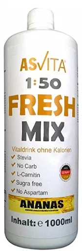 ASVita Fresh Mix Mineralgetränk - 1L Blaubeere-Joghurt