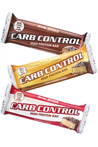 Body Attack Carb Control - Proteinriegel 100g (15 Riegel) Coconut Almond