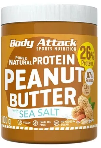 Body Attack Peanut Butter 1000g Sea Salt