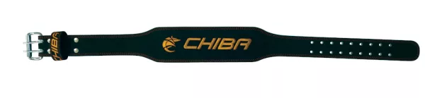 Chiba - 40810 - Ledergürtel schwarz/gold M