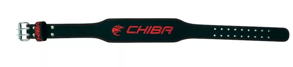 Chiba - 40810 - Ledergürtel schwarz/rot XS