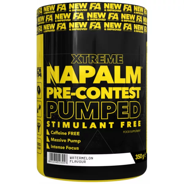 FA Nutrition Napalm PreContest Pumped Stimfree PROBEN 10x17