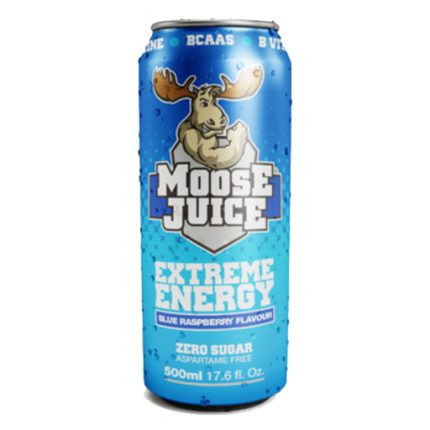 Muscle Moose Juice Energy BCAA Drink Zero Sugar - (12x500ml) Green Apple