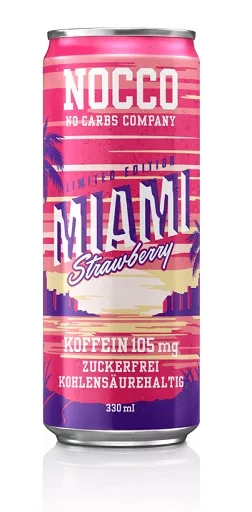 Nocco BCAA Drink 24 x 330 ml Miami - Strawberry