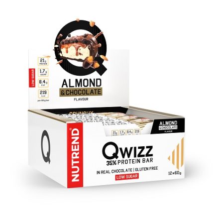 Nutrend QWIZZ Crunchy Protein Bar 12x60g Almond & Chocolate