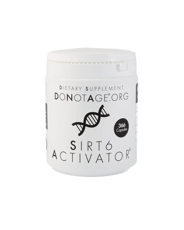 Packung SIRT6Activator mit 60 Kapseln für Anti-Aging und Gesundheit